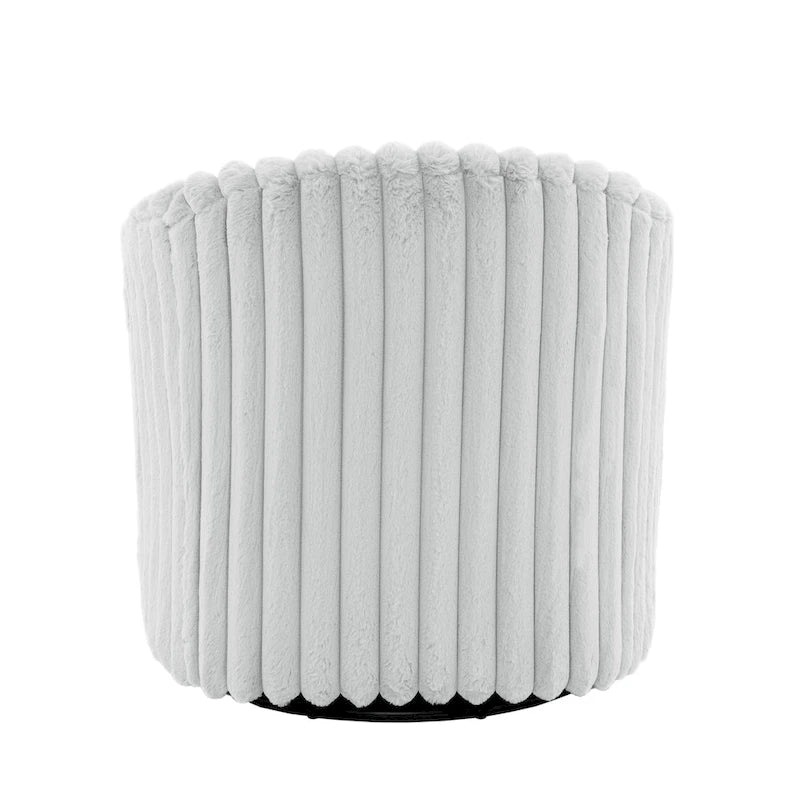 2-pack corduroy draaibare ronde accentstoel