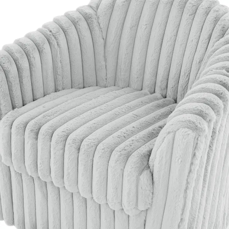 2-pack corduroy draaibare ronde accentstoel