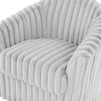 2-pack corduroy draaibare ronde accentstoel