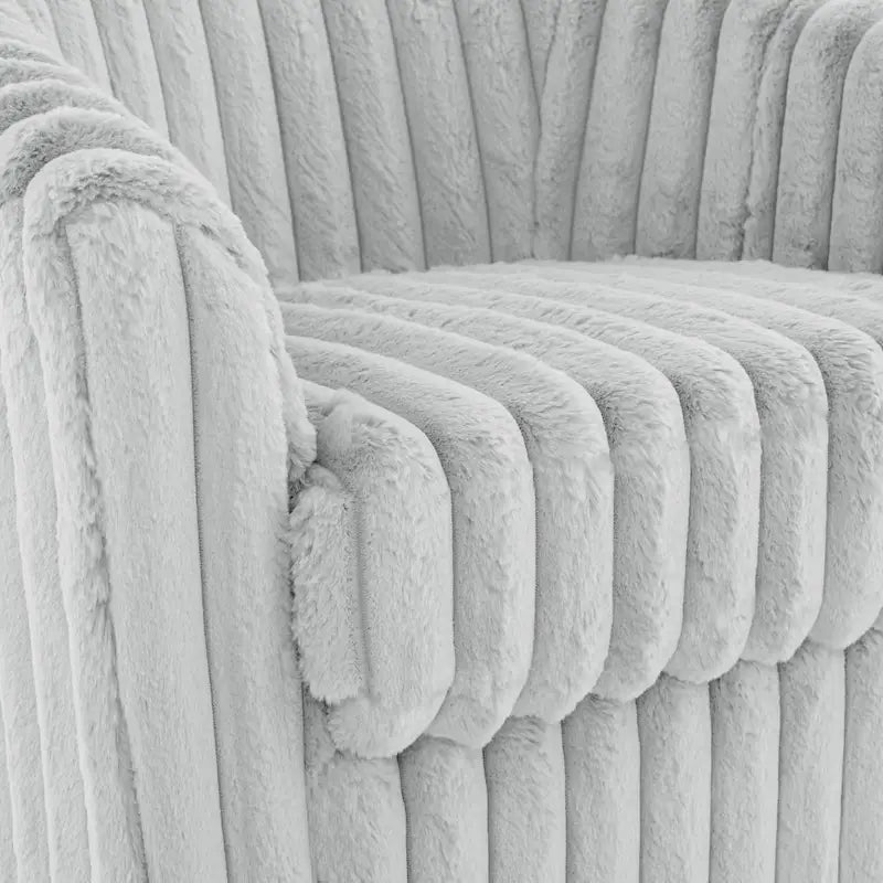 2-pack corduroy draaibare ronde accentstoel
