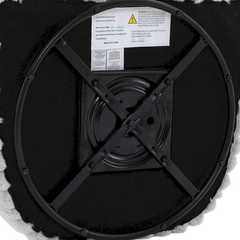 2-pack corduroy draaibare ronde accentstoel