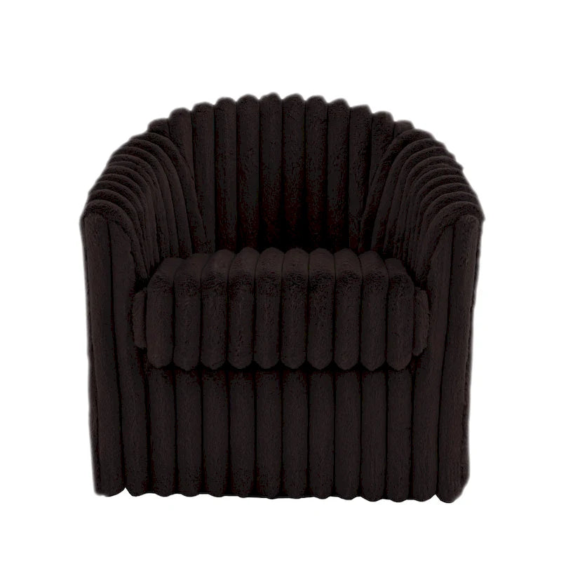 2-pack corduroy draaibare ronde accentstoel