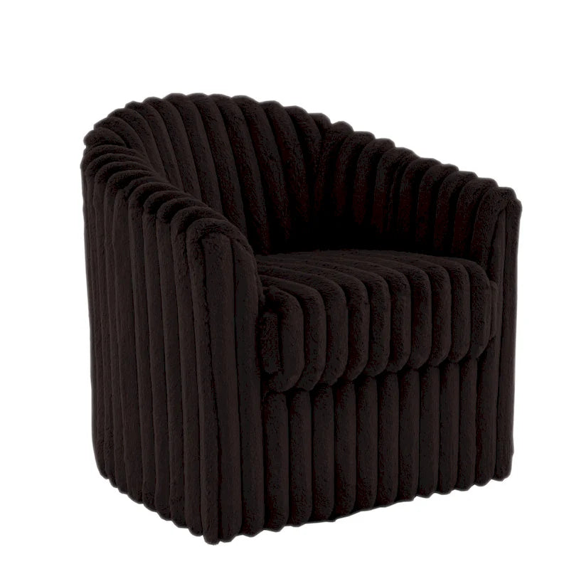 2-pack corduroy draaibare ronde accentstoel