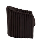 2-pack corduroy draaibare ronde accentstoel