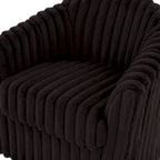 2-pack corduroy draaibare ronde accentstoel