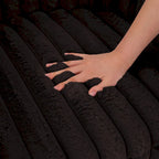 2-pack corduroy draaibare ronde accentstoel