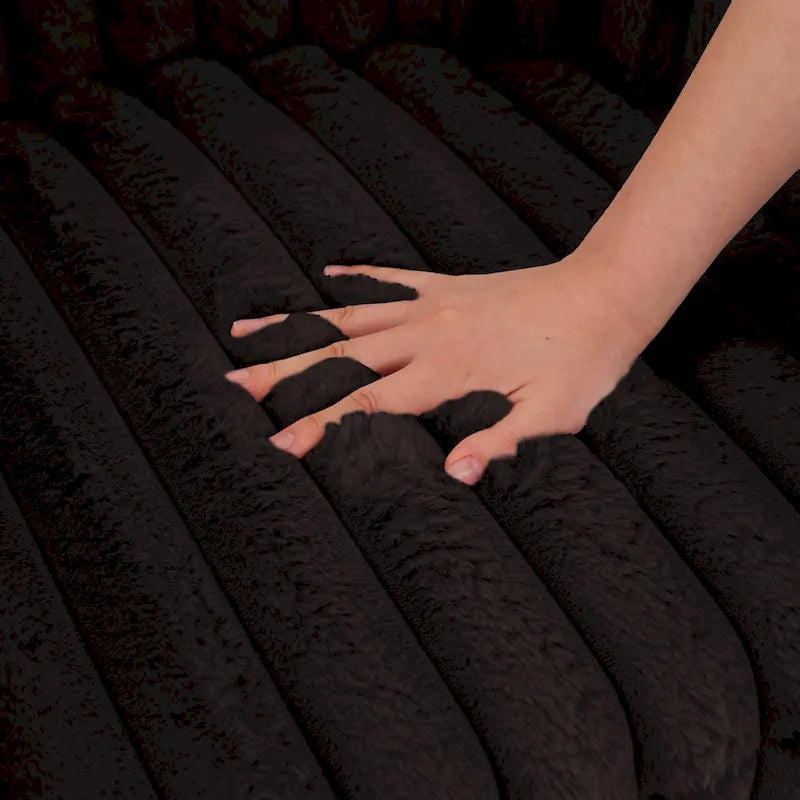 2-pack corduroy draaibare ronde accentstoel