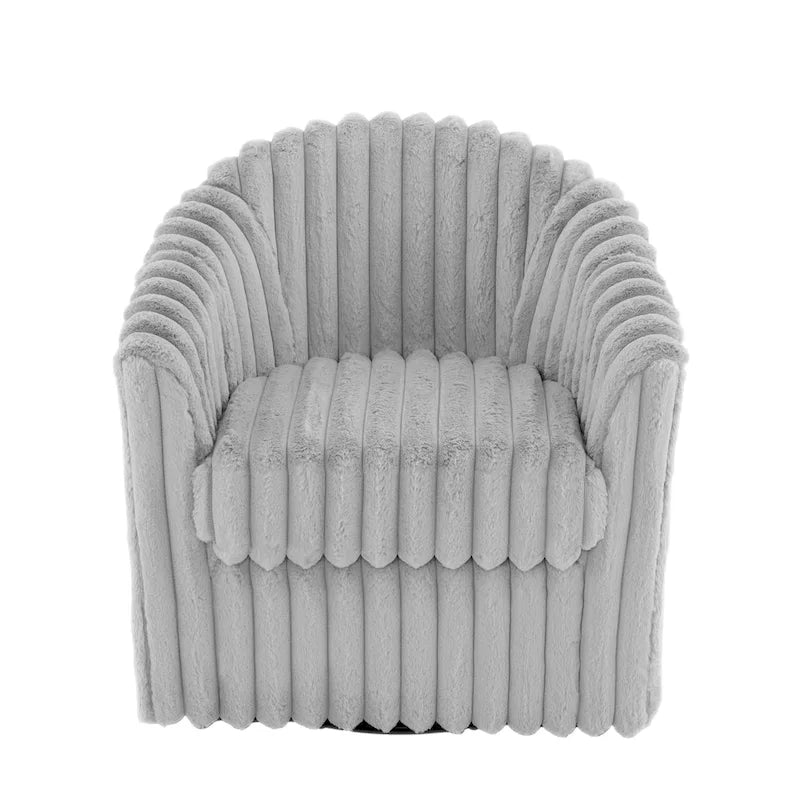 2-pack corduroy draaibare ronde accentstoel