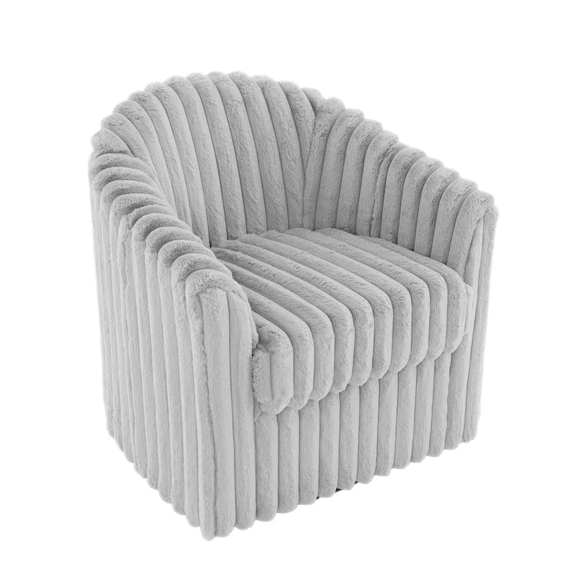 2-pack corduroy draaibare ronde accentstoel