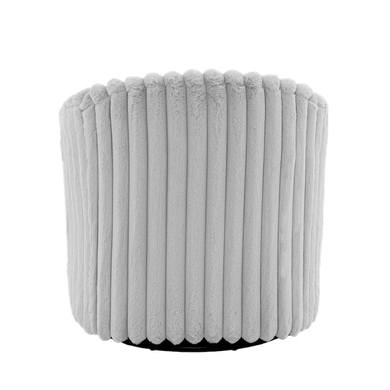 2-pack corduroy draaibare ronde accentstoel