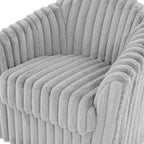 2-pack corduroy draaibare ronde accentstoel