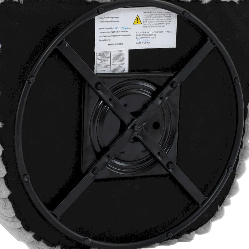 2-pack corduroy draaibare ronde accentstoel