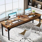 78,7" tweepersoons computerbureau met 2 laden