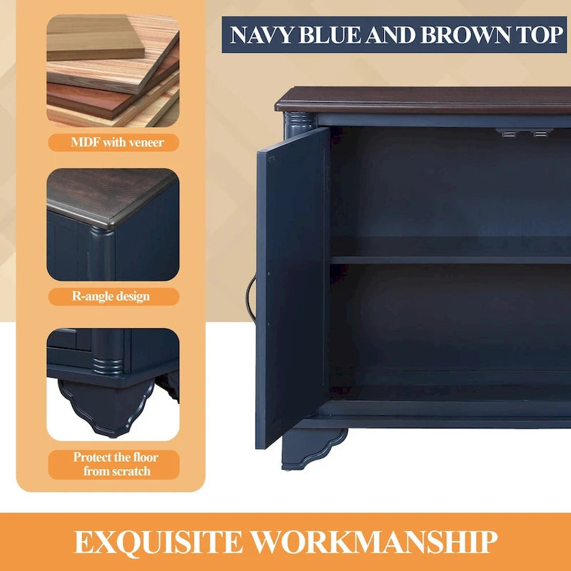 40-inch consoletafel met verstelbare plank