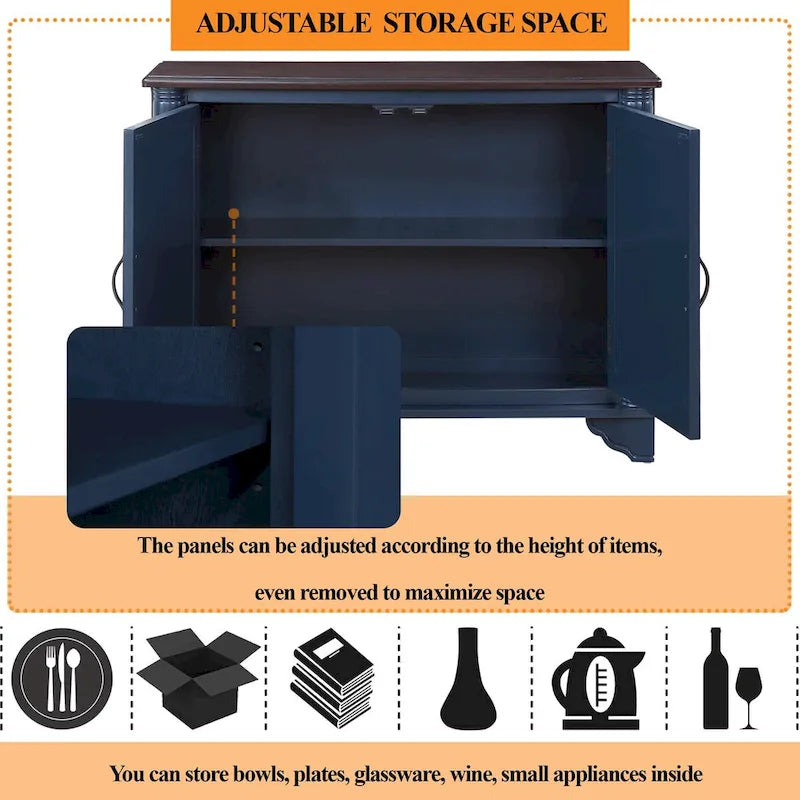 40-inch consoletafel met verstelbare plank