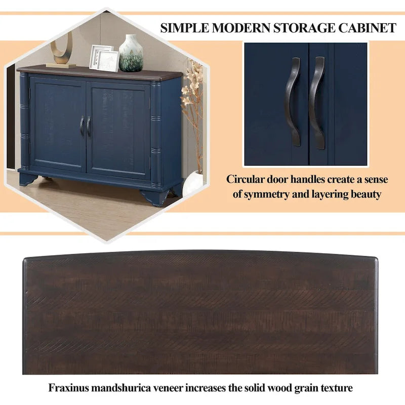 40-inch consoletafel met verstelbare plank