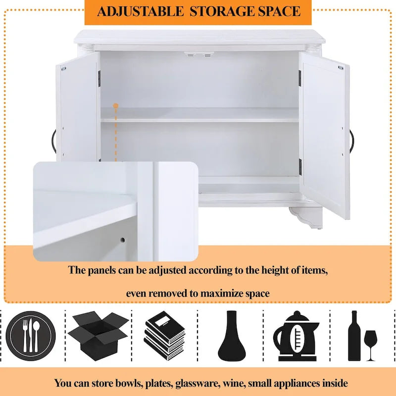 40-inch consoletafel met verstelbare plank