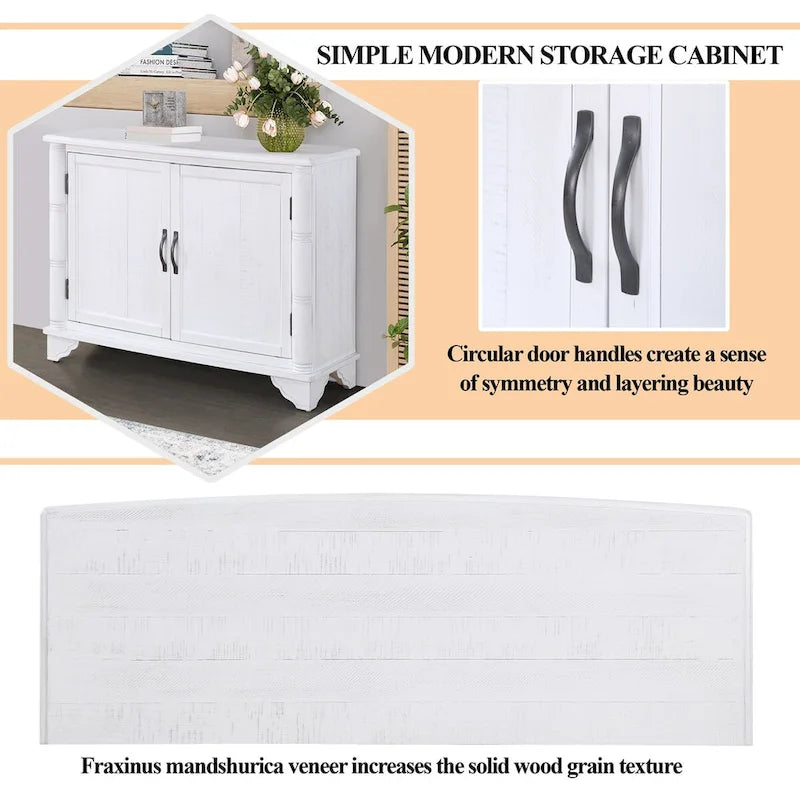 40-inch consoletafel met verstelbare plank